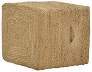 Σκαμπό Tresa Inart φυσικό 100% γιούτα 50x50x35εκ