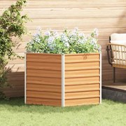 vidaXL Υψωμένο Κρεβάτι Κήπου Ανοιχτό καφέ 129 x 129 x 77 cm