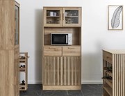 Μπουφές Κουζίνας Klaus Home Deco Factory με ράφια, συρτάρια και διαστάσεις 80x40x172cm