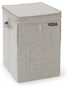 Brabantia 1000827 Καλάθι Απλύτων Υφασμάτινο με Καπάκι Stackable 35L, Grey