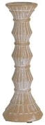 Κηροπήγιο Antique 3-70-456-0176 Φ9x24cm Beige-White Inart Inart Cement