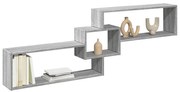 vidaXL Ντουλάπι Τοίχου Γκρι Sonoma 158x18x53εκ. από Επεξεργασμένο Ξύλο