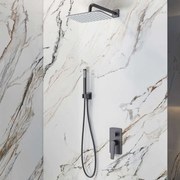 Σετ Μπαταρίας Εντοιχισμού Ντους Lea S05022GM Gan Metal Karag Μέταλλο,PVC