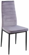 Καρέκλα Lady HM0037.31 (Σετ 4τμχ) 42x45x97 Grey Metal, Fabric