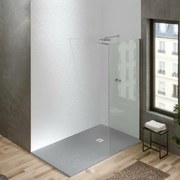Sirene Slate 14080 Grey Matt Cast Marble Ντουζιέρα 140 x 80 cm