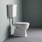 GSI Classic Medium Level 871000MC Λεκάνη Υ.Π Κατωστόμια 73cm με Καζανάκι Χαμηλής Κατεβασιάς και Κάλυμμα Λευκό Soft Close