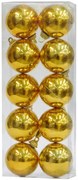 Χριστουγεννιάτικες Μπάλες Χρυσές Set/10 τεμάχια 5cm 232803