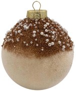 Χριστουγεννιάτικες Μπάλες Βελούδινες (Σετ 4Τμχ) 26253 10cm Bronze