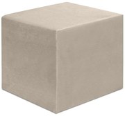 Megapap Σκαμπό April Βελούδινο Μπεζ 40x40x40εκ.