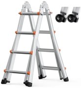 VEVOR Telescoping Ladder A Frame 15 FT Extension Multi-Function for Homework