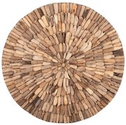 Διακοσμητικό τοίχου Wargrene φυσικό drift ξύλο Φ100x6εκ 100x4x100 εκ.