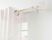 Μονό Κουρτινόξυλο Tempo Douceur d'intérieur με διάμετρο 19mm και επέκταση 120 - 210cm - White/Gold