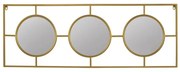 Artekko Artekko Irregular Καθρέπτης Τοίχου Μέταλλο Γυαλί Χρυσό (110x40x2)cm 82904-DS