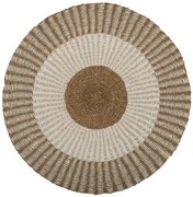 ΧΑΛΙ ΣΤΡΟΓΓΥΛΟ KIRKI HM7844 ΑΠΟ ΦΥΣΙΚΕΣ ΙΝΕΣ SEAGRASS ΛΕΥΚΟ-ΦΥΣΙΚΟ Φ200εκ.