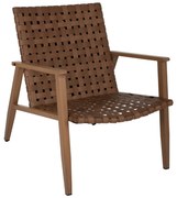 ΠΟΛΥΘΡΟΝΑ ΜΕΤΑΛΛΟ ΟΨΗ ΞΥΛΟΥ &amp; RATTAN ΔΕΡΜΑ-LOOK 63,5x75,5x77εκ.HM5868.01