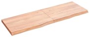 vidaXL Επιφ Τραπεζιού Αν Καφέ 120x40x(2-4)εκ. Επεξ. Μασίφ Ξύλο Δρυός