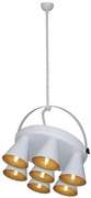 HL-3578-1A BRANDON WHITE &amp; MAT GOLD PENDANT HOMELIGHTING 77-3998