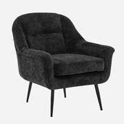 Πολυθρόνα 801 Fyllianaμε Μεταλλικά Πόδια Μαύρο 76x77x89 εκ. 76x77x89 εκ.