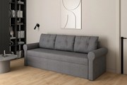 Τριθέσιος Καναπές Κρεβάτι BRISTOL GREY 244x86