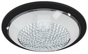 Φωτιστικό Οροφής-Πλαφονιέρα Led Acolla 1 99357 Ø370 3000K Black-White Eglo Κρύσταλλο,Μέταλλο