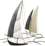 Διακοσμητικό Τοίχου Καραβάκια 15-00-21401 80,7x80x5,5cm Multi Marhome Μέταλλο