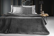 ΜΟΝΗ ΚΟΥΒΕΡΤΑ 160x220cm GUY LAROCHE - LOGO ANTHRACITE