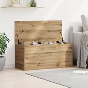 Κουτί αποθήκευσης vidaXL με καπάκι Artisan Oak 100x42x46 εκ. από Κατασκευασμένο Ξύλο