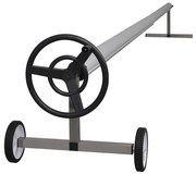 vidaXL Roller Καλύμματος Πισίνας με Βάση από Ανοξείδωτο Χάλυβα