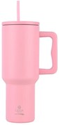 Θερμός Ανοξείδωτος Straw Tumbler XL 14,5x10x26εκ.-1200ml Blossom Rose Save The Aegean Estia 01-32210