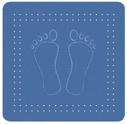 Αντιολισθητικό Ντουζιέρας Foot 4388 Blue Kleine Wolke 55Χ55 Καουτσούκ