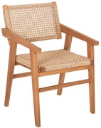 Πολυθρόνα Bjorn HM9403.11 54,5x61x85cm Natural Ξύλο,Σχοινί