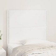 Κεφαλάρια Κρεβατιού 2 τεμ. Λευκά80 x 5 x 78/88εκ.ΣυνθετικόΔέρμα - Λευκό