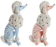 Διακοσμητική Φιγούρα DKD Home Decor 18 x 10 x 30,5 cm Scandi Μπλε Ροζ (x2)