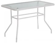 ΤΡΑΠΕΖΙ ΚΗΠΟΥ Fylliana 028 ΛΕΥΚΟ ΧΡΩΜΑ 120x70x70εκ 327-124-130
