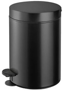 Χαρτοδοχείο 12lt  Ø25x40 εκ. Black Sanco Waste Bins 90611-M116