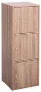 ΝΤΟΥΛΑΠΙ ΜΕ 3 ΑΠΟΘ. ΧΩΡΟΥΣ SORIANO  SONAMA OAK ΜΕΛΑΜΙΝΗ 40x39x119Υεκ.