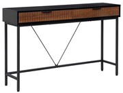 Κονσόλα FL2405 Fylliana Μαύρο - Grey Oak 120x30x76 εκ. 120x30x76 εκ.