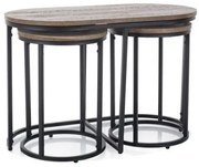 ŁAWA TWIX ORZECH VINTAGE/CZARNY (ZESTAW) DIOMMI-80-3874