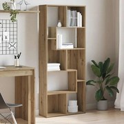 vidaXL Βιβλιοθήκη Αρτισιανή Δρυς 67x24x161 εκ. Επεξ. Ξύλο
