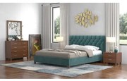 Savvidis Furniture  Κρεβάτι Υπέρδιπλο №63 για στρώμα 160x200 Με επιλογή χρώματος BEST-30308