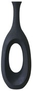 Βάζο 06-00-23620 28x39x111cm Black Marhome Υαλοβάμβακας