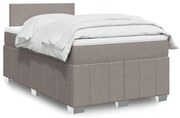 ΚΡΕΒΑΤΙ BOXSPRING ΜΕ ΣΤΡΩΜΑ TAUPE 120X190 ΕΚ. ΥΦΑΣΜΑΤΙΝΟ 3289304