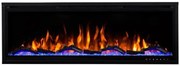 Ηλεκτρικό Τζάκι Επιτοίχιο και Ένθετο LUXURIUS-S600 L.E.D 1600W Hitense-LUXURIUS-S600-Μαύρο LUXURIUS-S600
