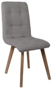 Καρέκλα Τραπεζαρίας NEW T-17 Fylliana Γκρί με Grey oak πόδια 42x48x87εκ. 2αδα 42x48x87 εκ.