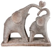 Φιγούρα Ελέφαντας 'Marula' Πολυρεζίνη Καφέ 8.5x26.5x24cm 2Τμχ