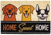 Πατάκι Εισόδου Ruco Print 792 Home Dogs 40X60cm Beige-Multi Sdim 40Χ60