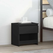 vidaXL Κομοδίνα 2 τεμ. Μαύρα 40 x 30 x 39 εκ. Επεξ. Ξύλο