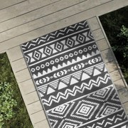 vidaXL Χαλί εξωτερικού χώρου ARAKIL Μαύρο 80x250 cm PP
