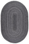 Οβάλ Χαλί All Season (160x230) Βιοκαρπέτ Marivan Charcoal Grey