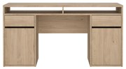 Insi Function Plus γραφείο με 2 ντουλάπια και 2 συρτάρια 149x48x77,4εκ. Jackson Hickory  0111.TV90